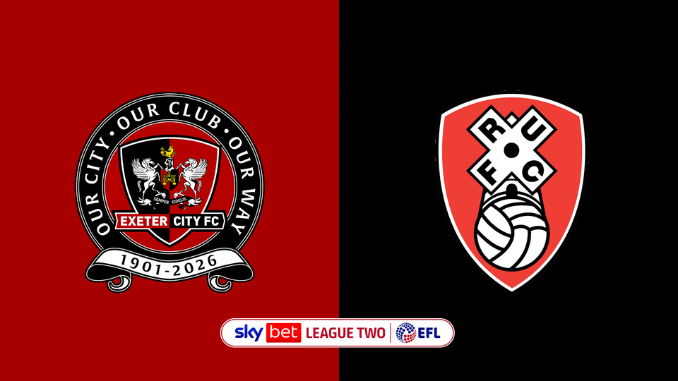 Exeter City vs Rotherham Stream Info