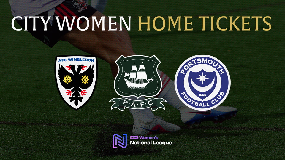 City Women home tickets for October and November
