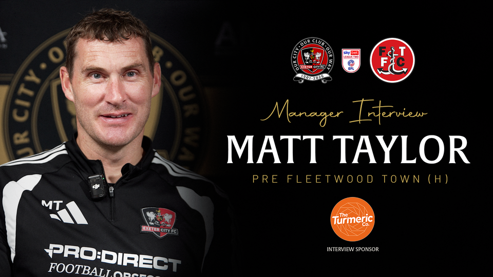 Matt Taylor pre Fleetwood Town