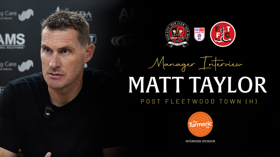 Matt Taylor Post Fleetwood Town.