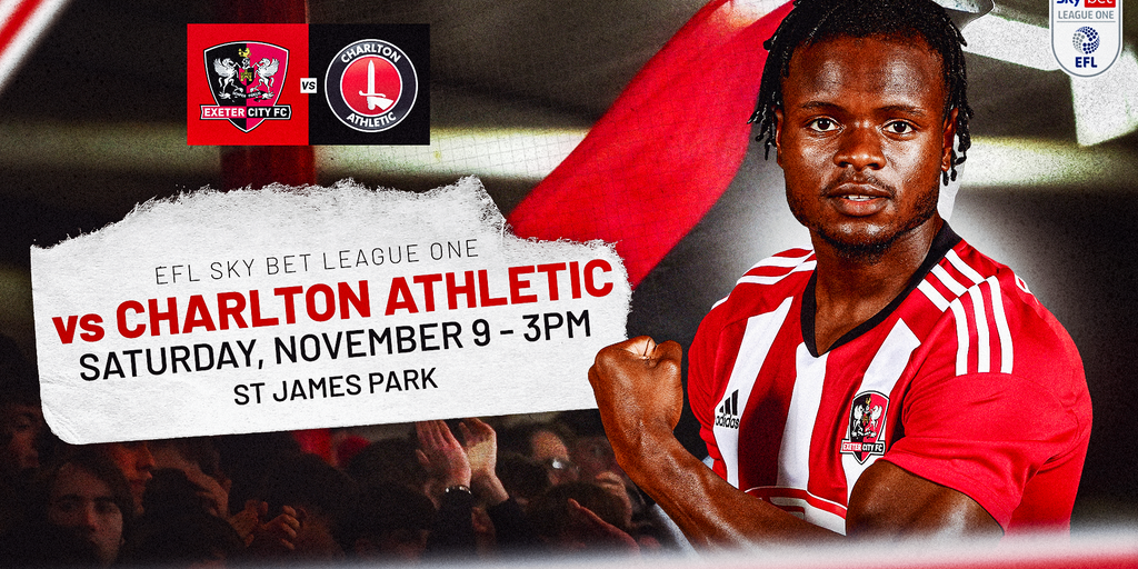 Tickets and Hospitality: Charlton Athletic (9/11/24) | Exeter City F.C.