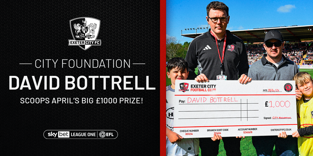 David Bottrell scoops the Foundations BIG £1000 prize for April!